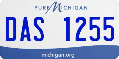 MI license plate DAS1255