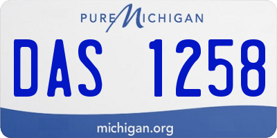 MI license plate DAS1258
