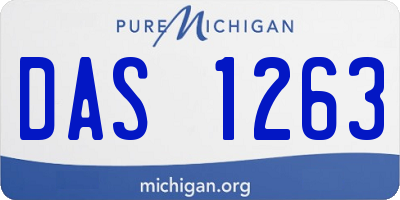 MI license plate DAS1263