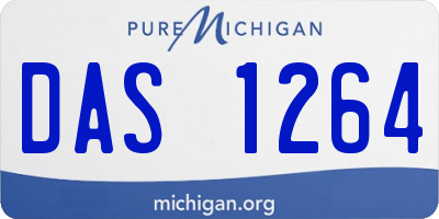 MI license plate DAS1264