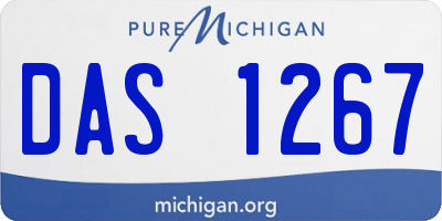 MI license plate DAS1267