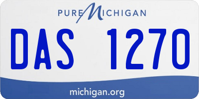 MI license plate DAS1270