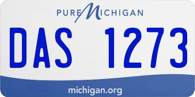 MI license plate DAS1273