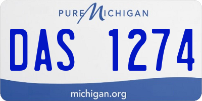 MI license plate DAS1274