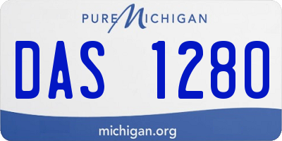 MI license plate DAS1280