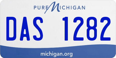 MI license plate DAS1282