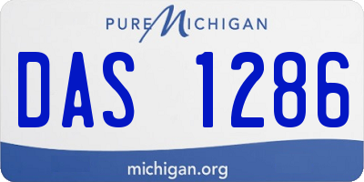 MI license plate DAS1286