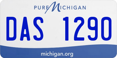 MI license plate DAS1290