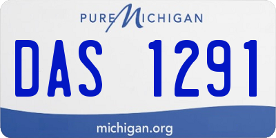 MI license plate DAS1291