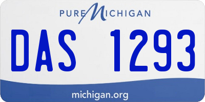 MI license plate DAS1293