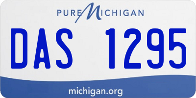 MI license plate DAS1295