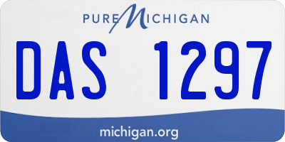 MI license plate DAS1297