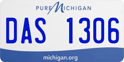 MI license plate DAS1306