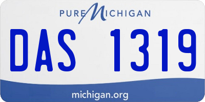 MI license plate DAS1319