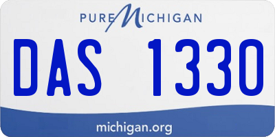 MI license plate DAS1330