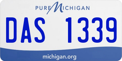 MI license plate DAS1339