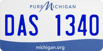 MI license plate DAS1340