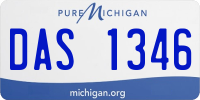 MI license plate DAS1346
