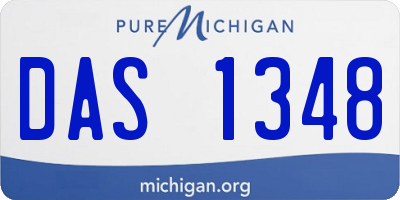 MI license plate DAS1348