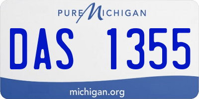 MI license plate DAS1355