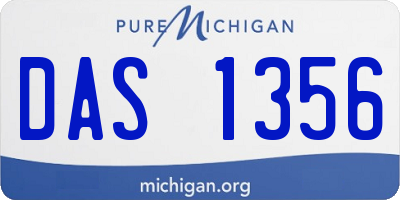 MI license plate DAS1356
