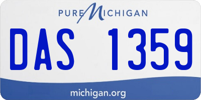 MI license plate DAS1359