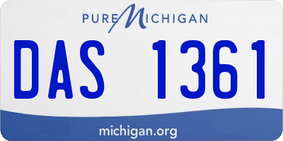 MI license plate DAS1361