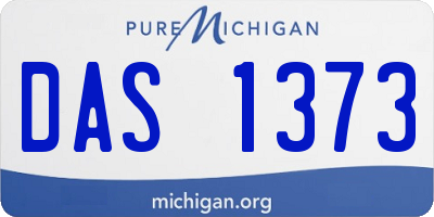 MI license plate DAS1373