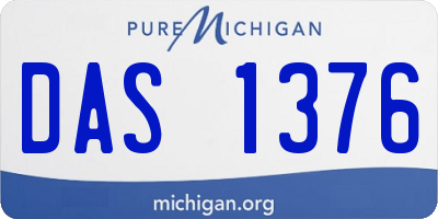 MI license plate DAS1376