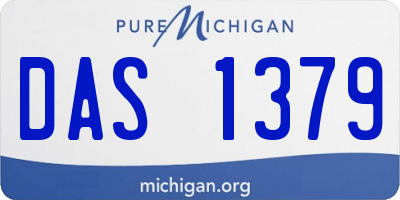 MI license plate DAS1379