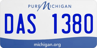 MI license plate DAS1380