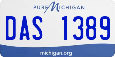 MI license plate DAS1389