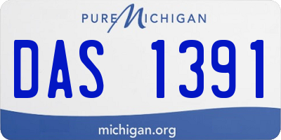 MI license plate DAS1391