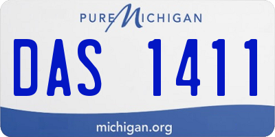MI license plate DAS1411