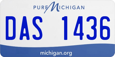 MI license plate DAS1436