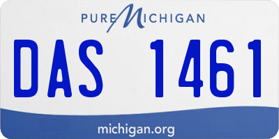 MI license plate DAS1461