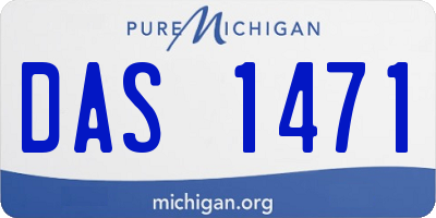 MI license plate DAS1471