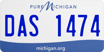 MI license plate DAS1474
