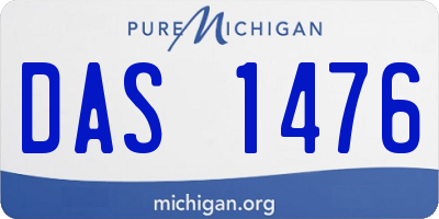 MI license plate DAS1476