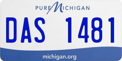 MI license plate DAS1481