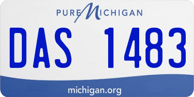 MI license plate DAS1483