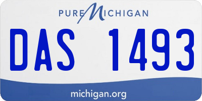 MI license plate DAS1493
