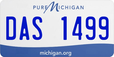 MI license plate DAS1499