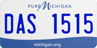MI license plate DAS1515