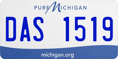 MI license plate DAS1519