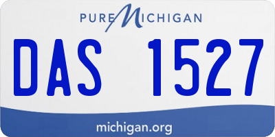 MI license plate DAS1527