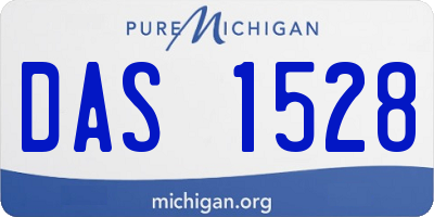 MI license plate DAS1528
