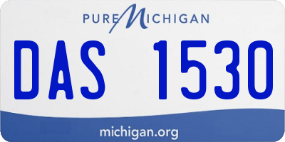 MI license plate DAS1530