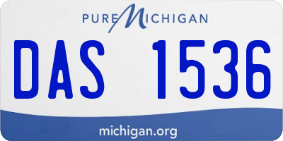 MI license plate DAS1536