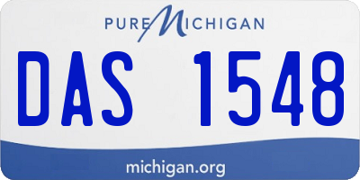 MI license plate DAS1548